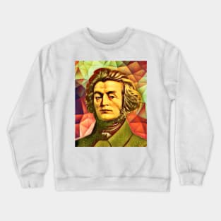 Adam Mickiewicz Snow Portrait | Adam Mickiewicz Artwork 15 Crewneck Sweatshirt